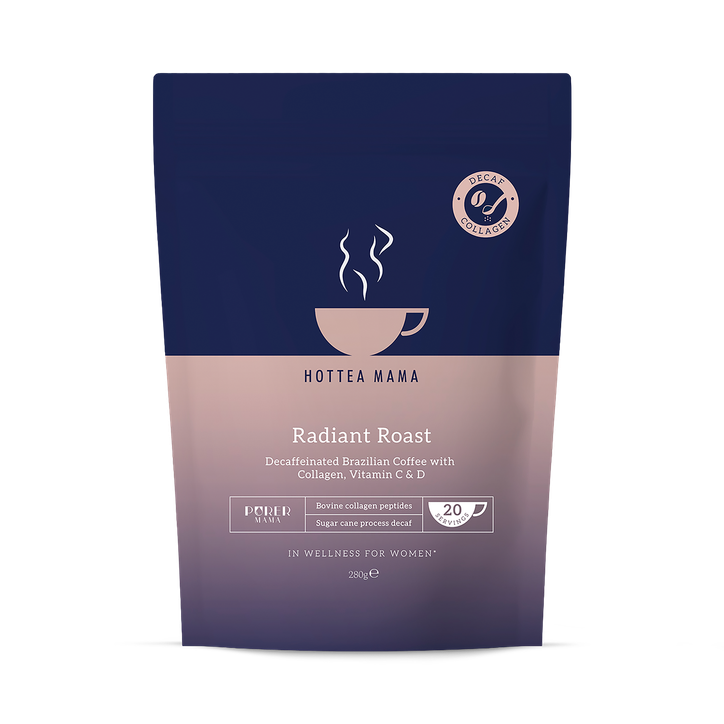 HotTea Mama Radiant Roast Collagen Decaf Coffee Blend 280g